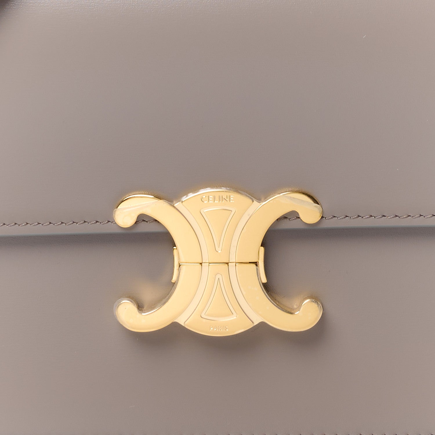 Celine Shiny Calfskin Medium Triomphe Pebble 8 of 11