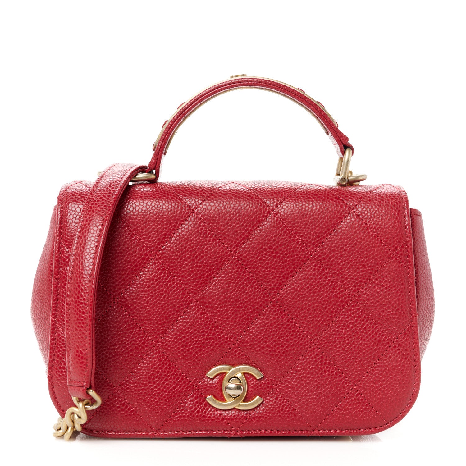 Chanel Caviar Mini Carry Around Flap Bag 1 of 11