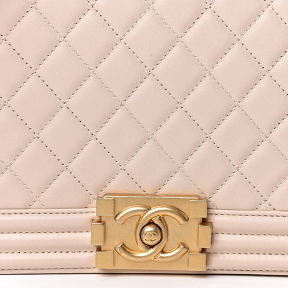 Chanel Calfskin Quilted New Medium Boy Flap Beige Clair 8 of 10