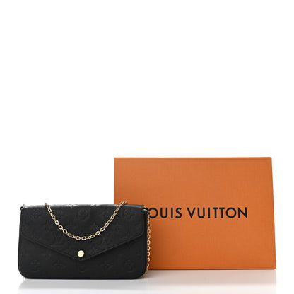 Louis Vuitton Empreinte Pochette Felicie Chain Wallet Black 11 of 11