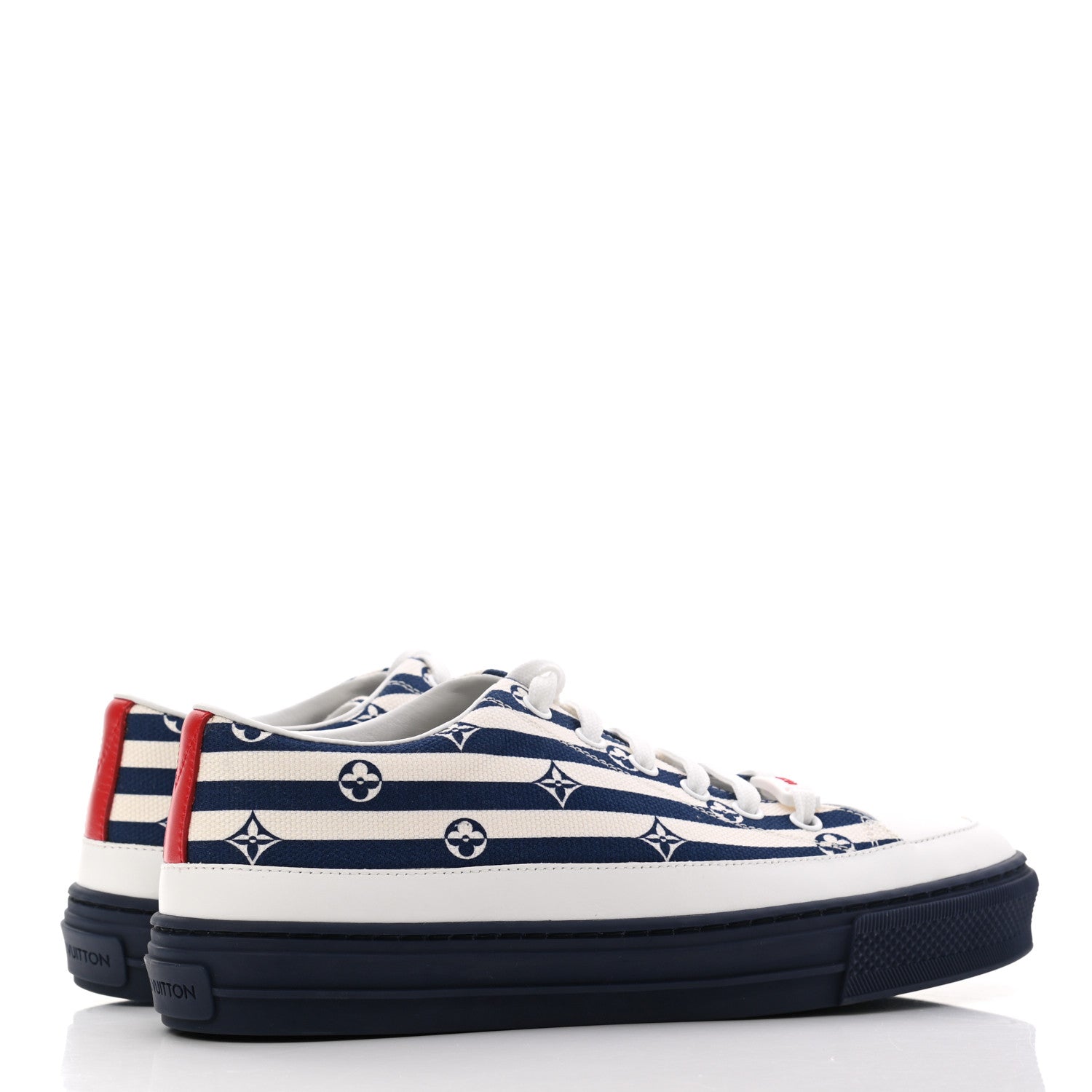 Louis Vuitton Canvas Escale Stellar Sneakers 37.5 Blue 4 of 8