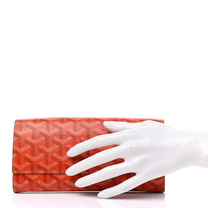 Goyard Goyardine Varenne Long Wallet Orange 2 of 10