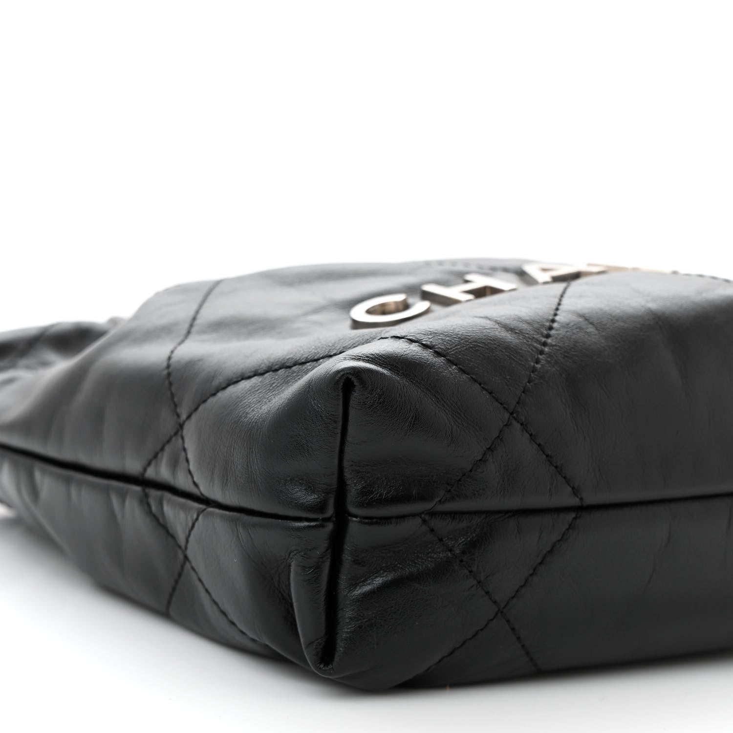 Chanel Shiny Calfskin Quilted Mini Chanel 22 Black 9 of 10