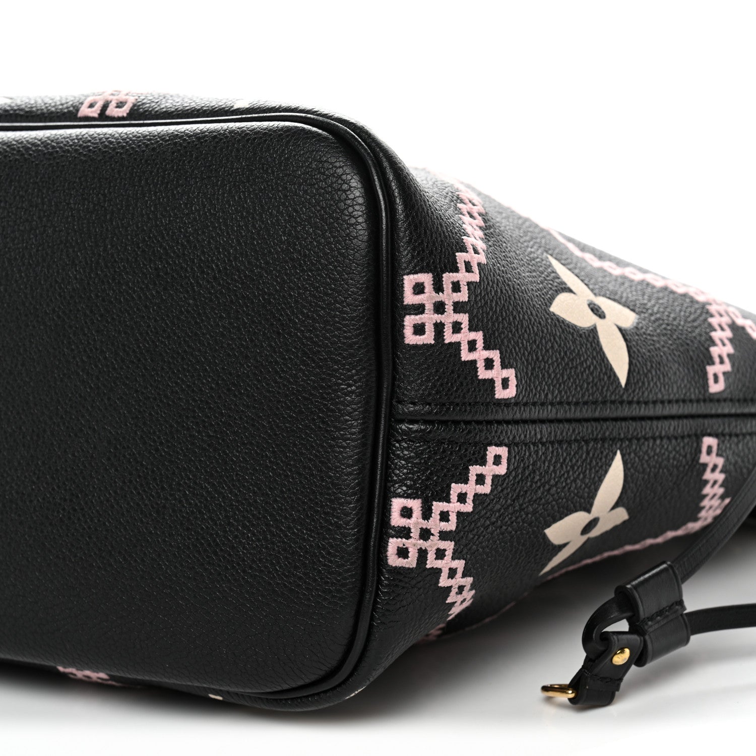 Louis Vuitton Empreinte Monogram Giant Broderies Neverfull MM Black 9 of 10