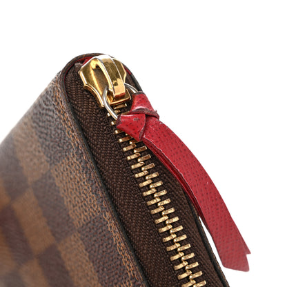 Louis Vuitton Damier Ebene Clemence Wallet Cherry 9 of 10