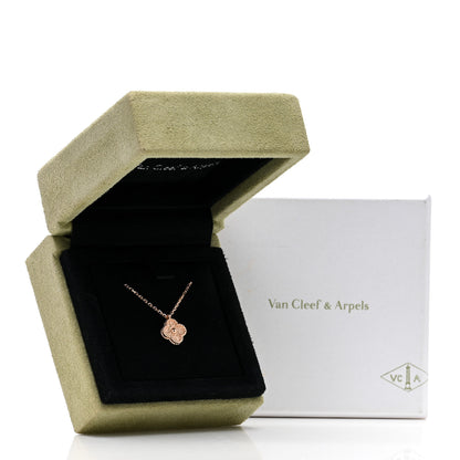 Van Cleef & Arpels 18K Rose Gold Sweet Alhambra Pendant Necklace 6 of 6