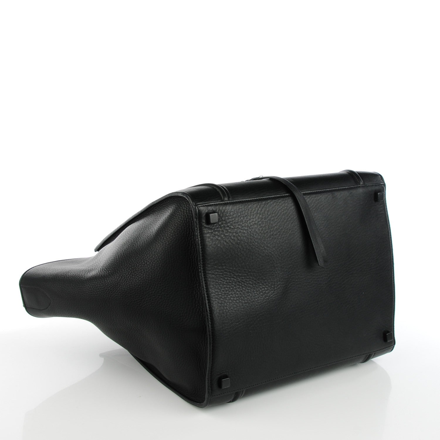 Celine Supple Calfskin Medium Phantom Luggage Black 4 of 7
