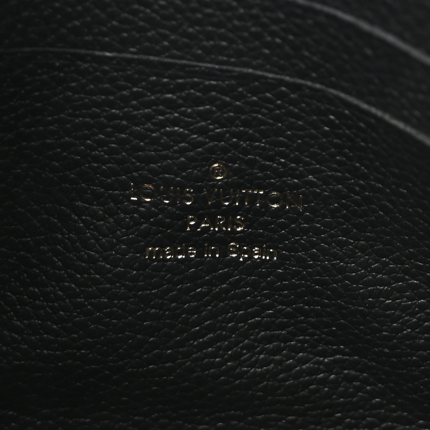Louis Vuitton Empreinte Monogram Giant Double Zip Pochette Black Cream 6 of 10