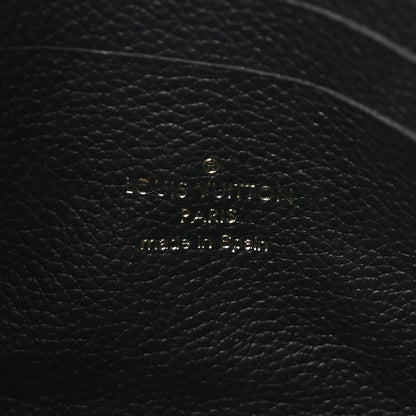 Louis Vuitton Empreinte Monogram Giant Double Zip Pochette Black Cream 6 of 10