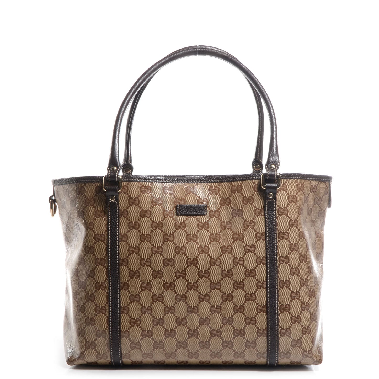 Crystal Monogram Medium Joy Tote Beige Ebony Testa di Moro
