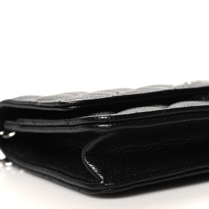 Chanel Caviar Quilted Wallet on Chain WOC Black 10 of 12