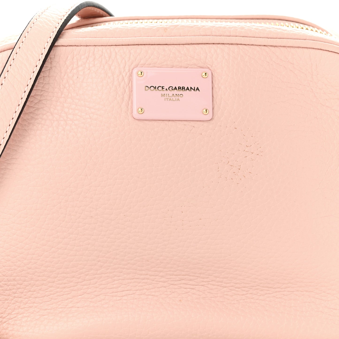 Calfskin Pom Pom Glam Crossbody Pink