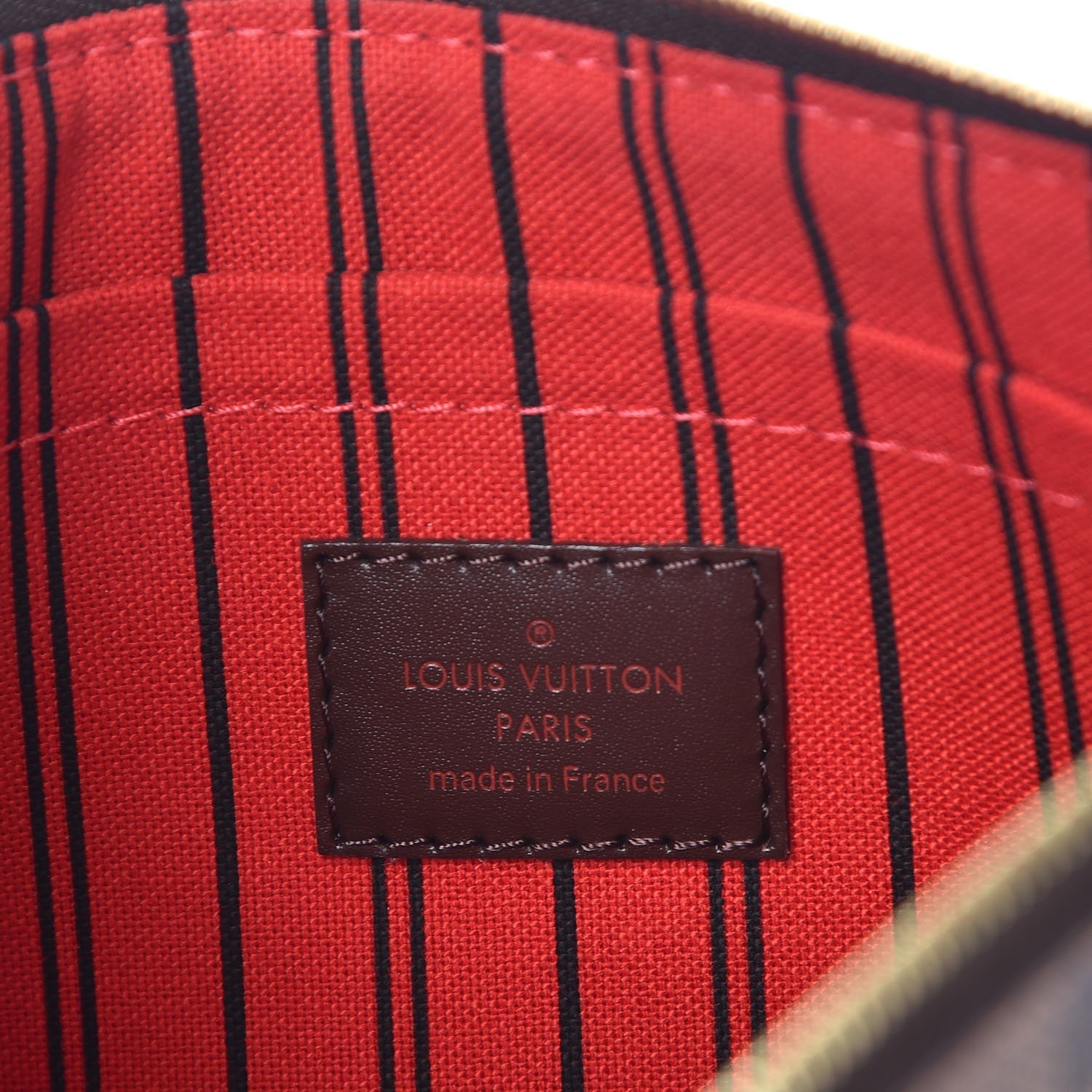 Louis Vuitton Damier Ebene Neverfull MM GM Pochette 6 of 7