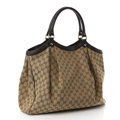 Gucci Monogram Large Sukey Tote Dark Brown 3 of 10