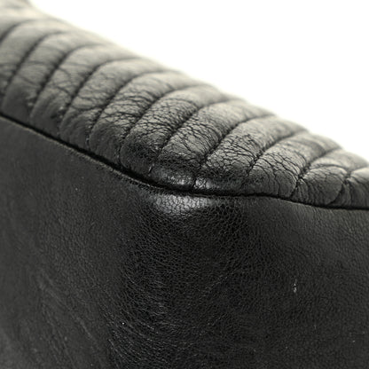 Chanel Calfskin Chevron Quilted Small Surpique Flap Black 14 of 21