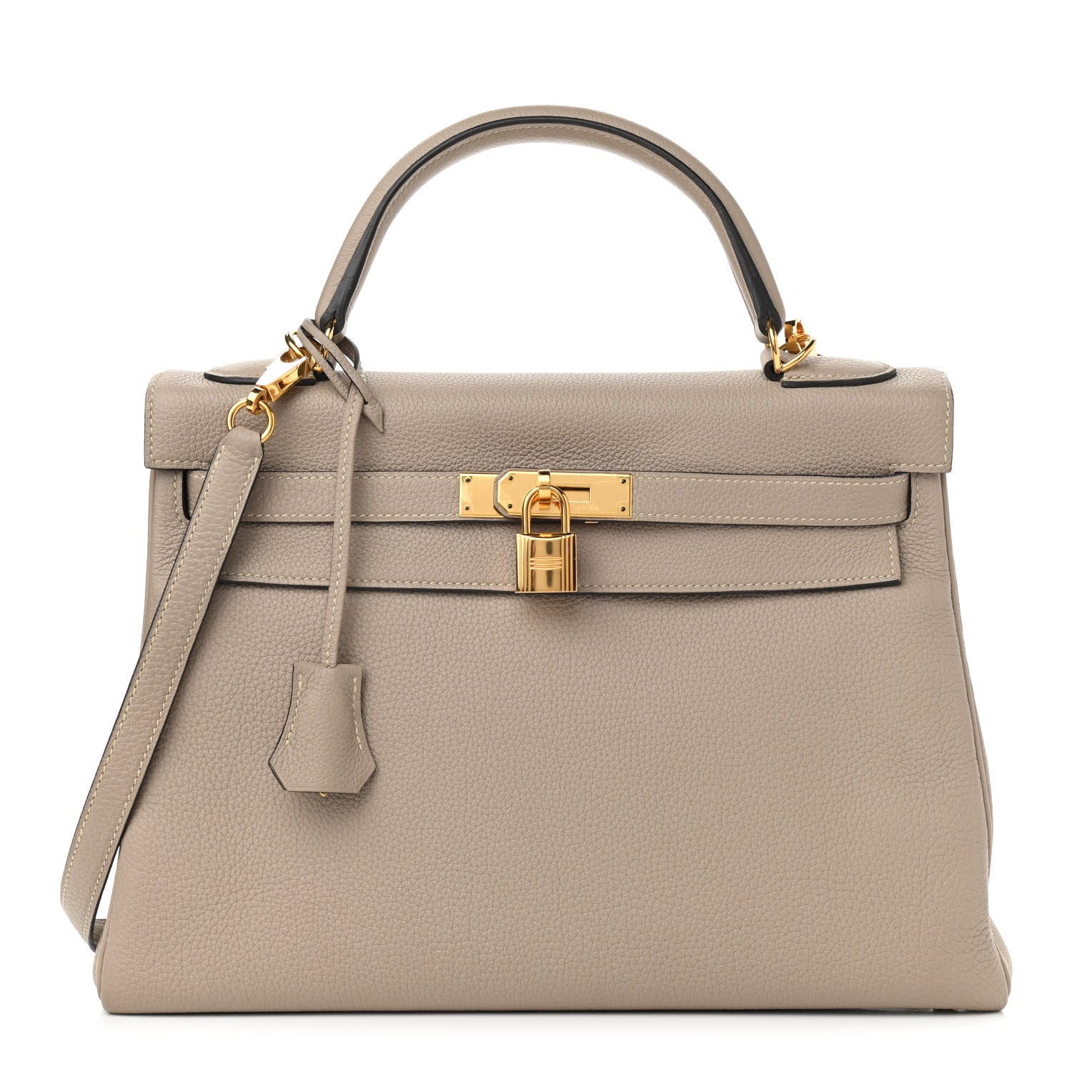 Hermes Togo Kelly Retourne 32 Gris Tourterelle 1 of 11