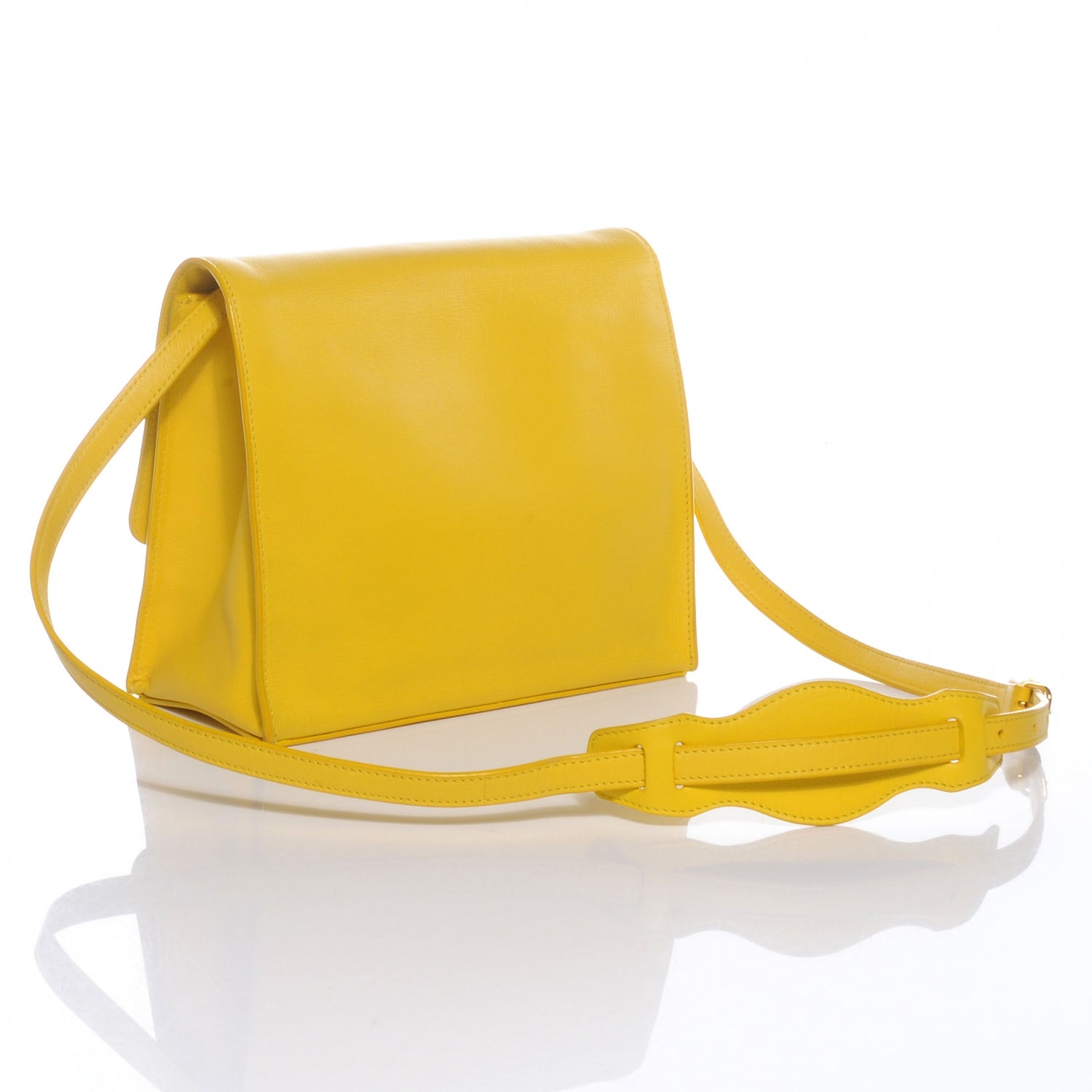 Balenciaga Agneau Padlock All Day Yellow 3 of 9
