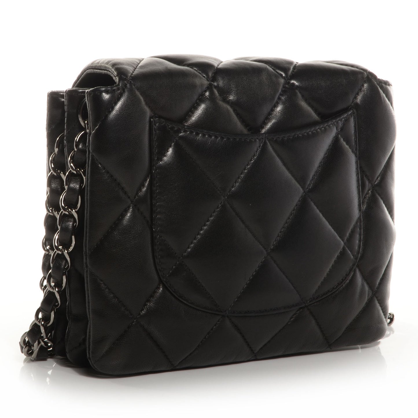 Lambskin Quilted Mini Chanel 3 Flap Black