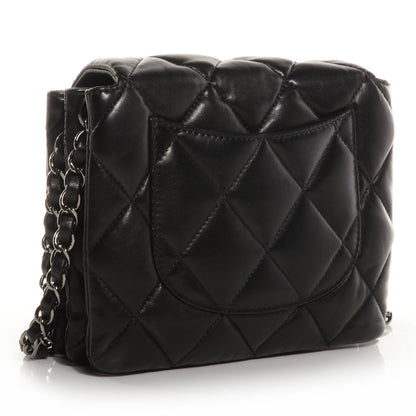 Chanel Lambskin Quilted Mini Chanel 3 Flap Black 3 of 8