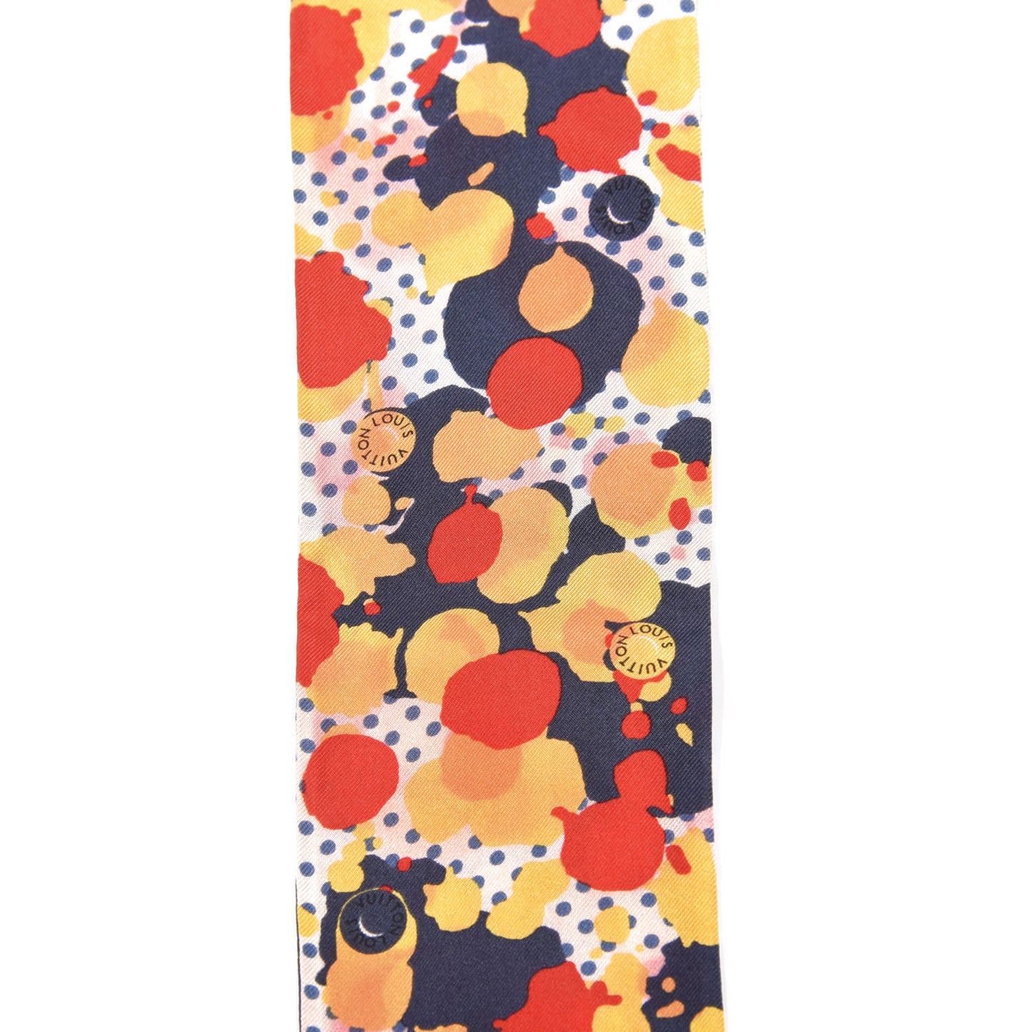 Silk Retro Flowers Bandeau Yellow