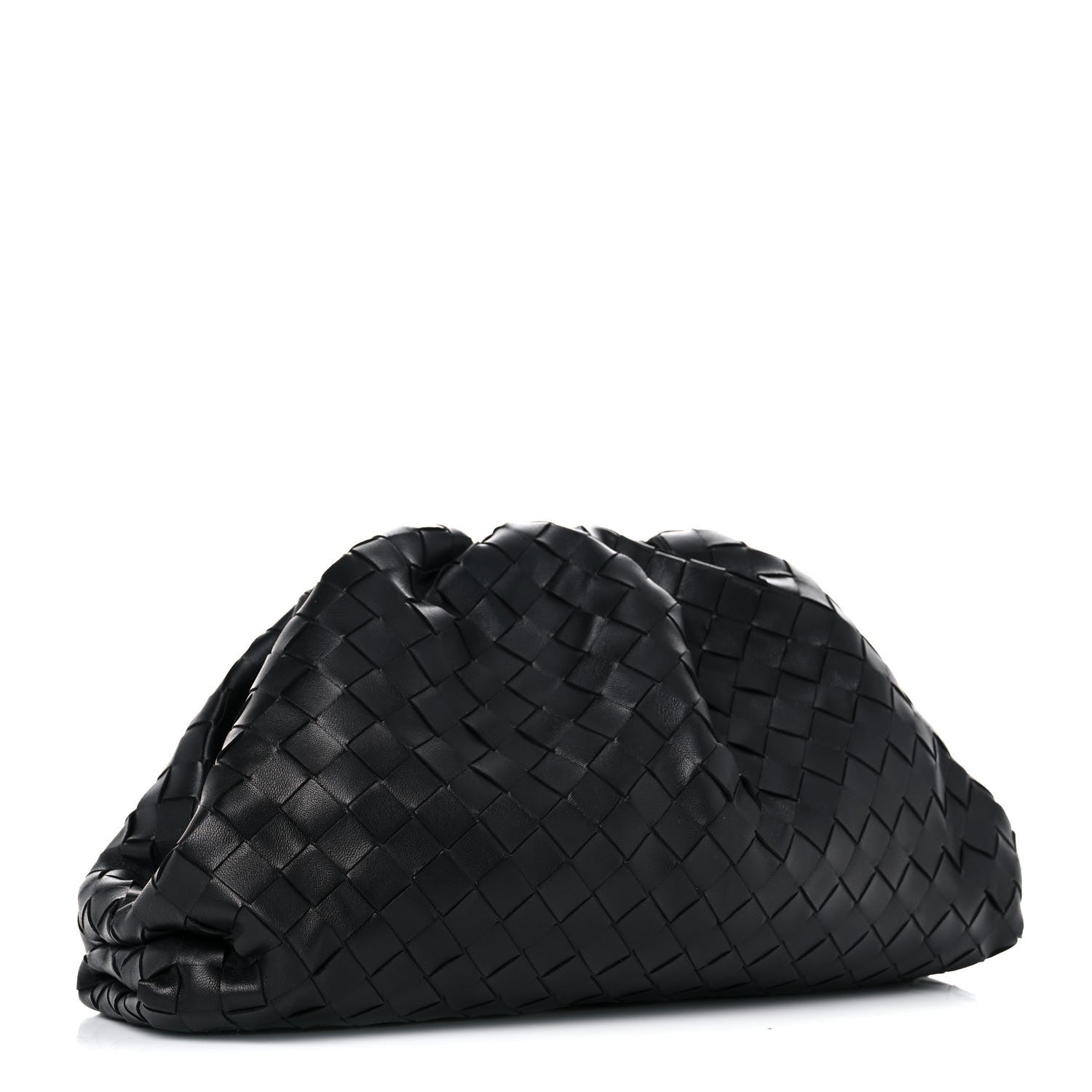 Bottega Veneta Nappa Maxi Intreccio The Pouch Oversized Clutch Black 3 of 11