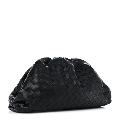 Bottega Veneta Nappa Maxi Intreccio The Pouch Oversized Clutch Black 3 of 11