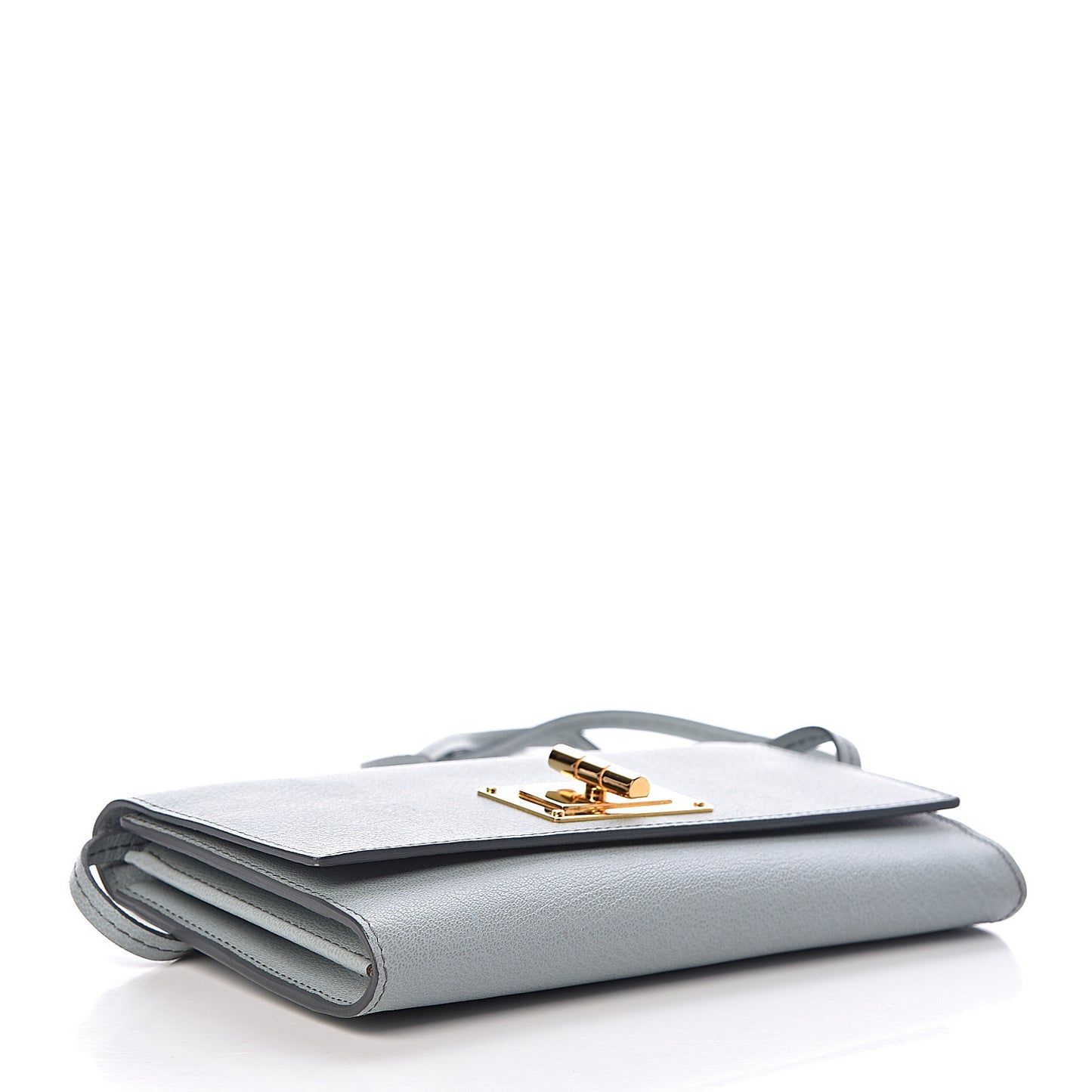 Calfskin Natalia Wallet On Chain Light Blue
