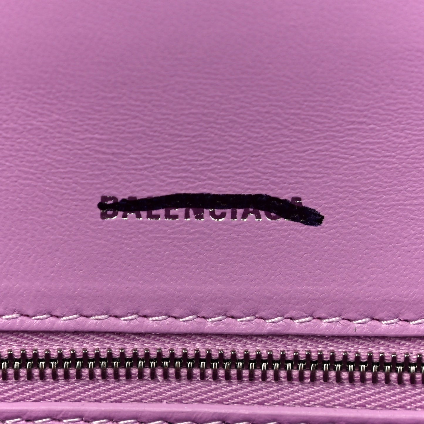 Shiny Box Calfskin Tonal B Small Hourglass Top Handle Bag Lilac