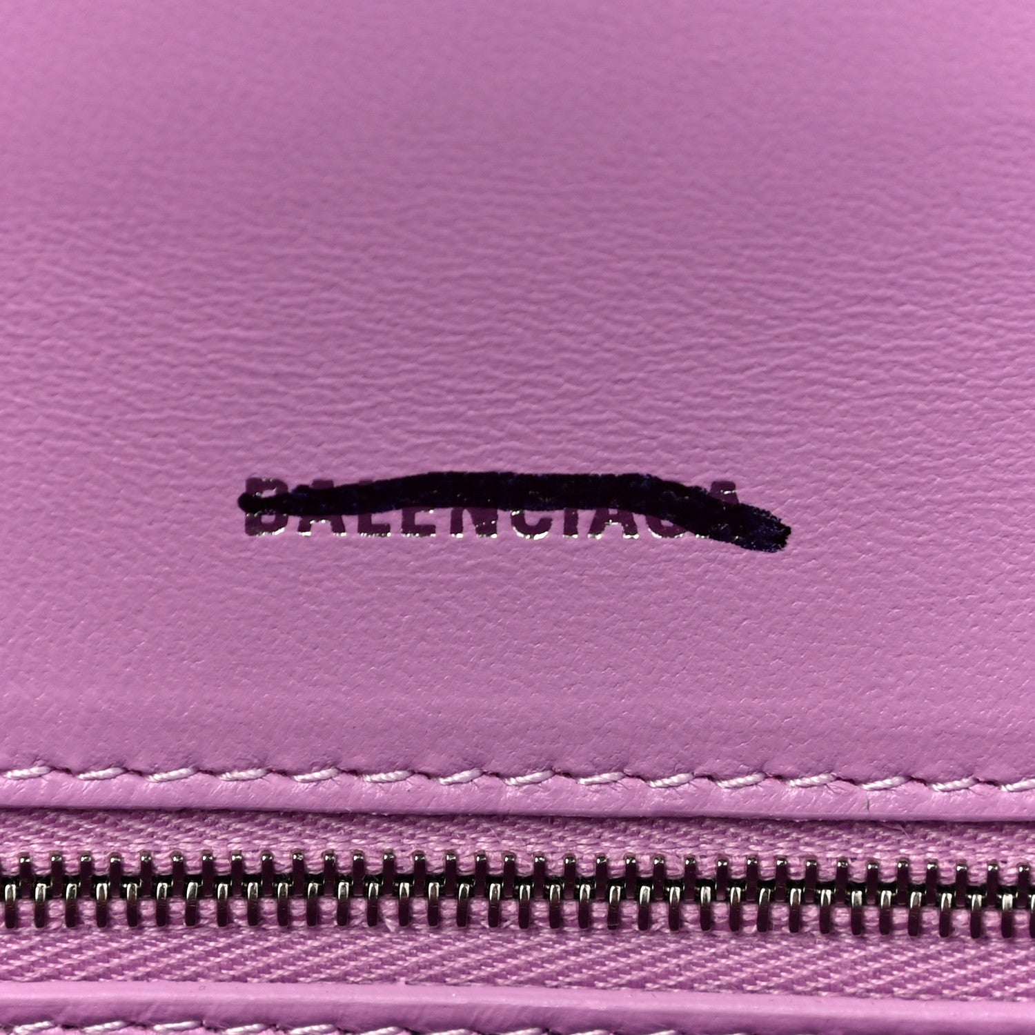 Balenciaga Shiny Box Calfskin Tonal B Small Hourglass Top Handle Bag Lilac 6 of 10