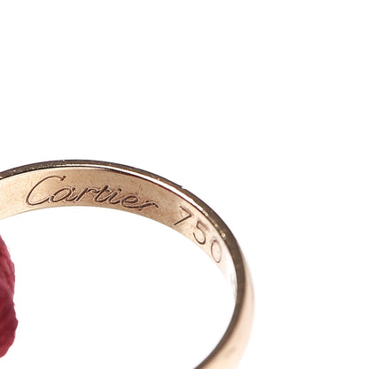 Cartier 18K Pink Yellow White Gold Trinity Cord Bracelet Red 4 of 8