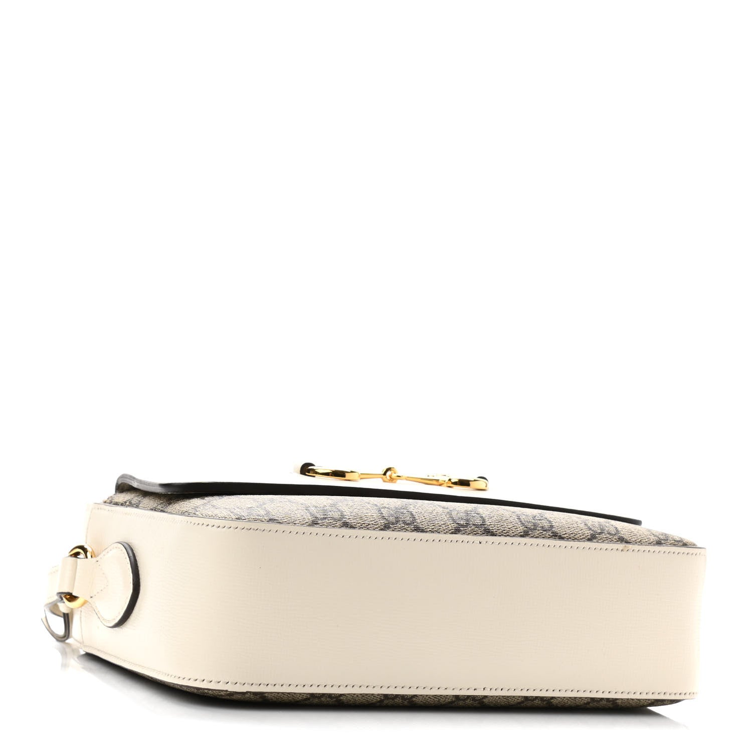 Gucci GG Supreme Monogram Small Horsebit 1955 Shoulder Bag Beige Mystic White 4 of 11