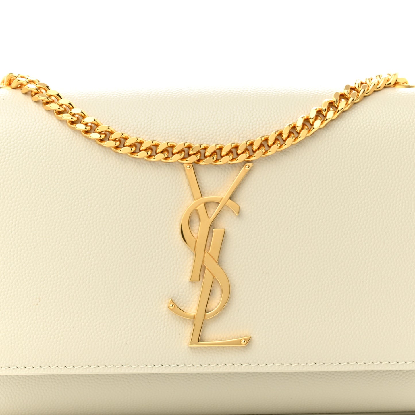 Grain De Poudre Small Monogram Kate Satchel Blanc Vintage
