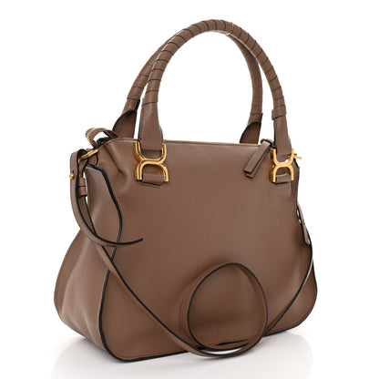 Chloe Calfskin Medium Marcie Satchel Desert Taupe 3 of 9