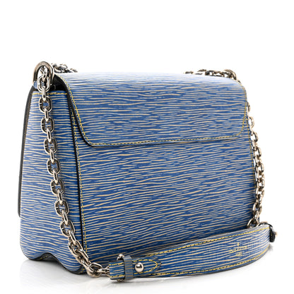 Louis Vuitton Epi Twist Shoulder Bag MM Denim Light 4 of 12