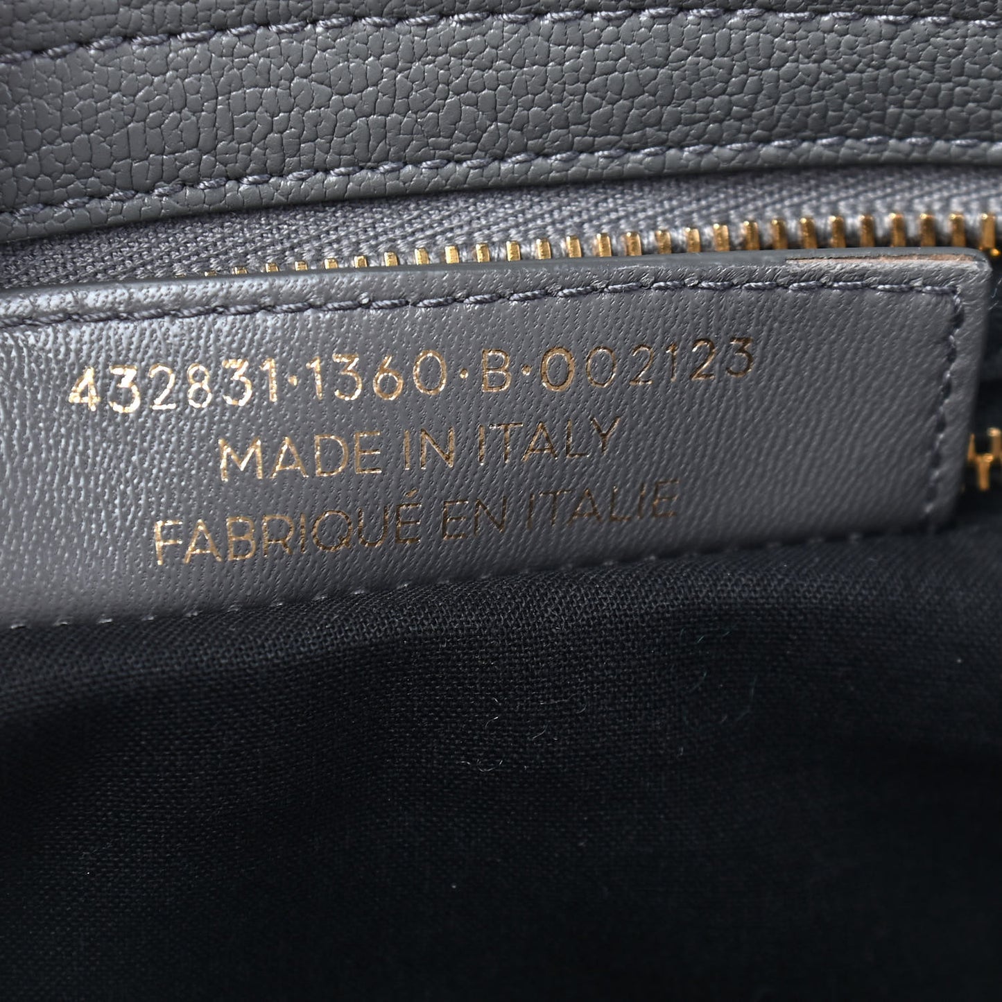 Chevre Gold Metallic Edge Hardware S City Gris Acier