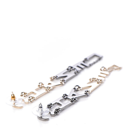 Chanel Crystal Pearl Bright Young Things Earrings Gold Ruthenium 3 of 5