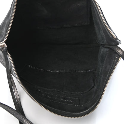 Balenciaga Metallic Calfskin Milkyway Ligne Papier Messenger Black 4 of 4