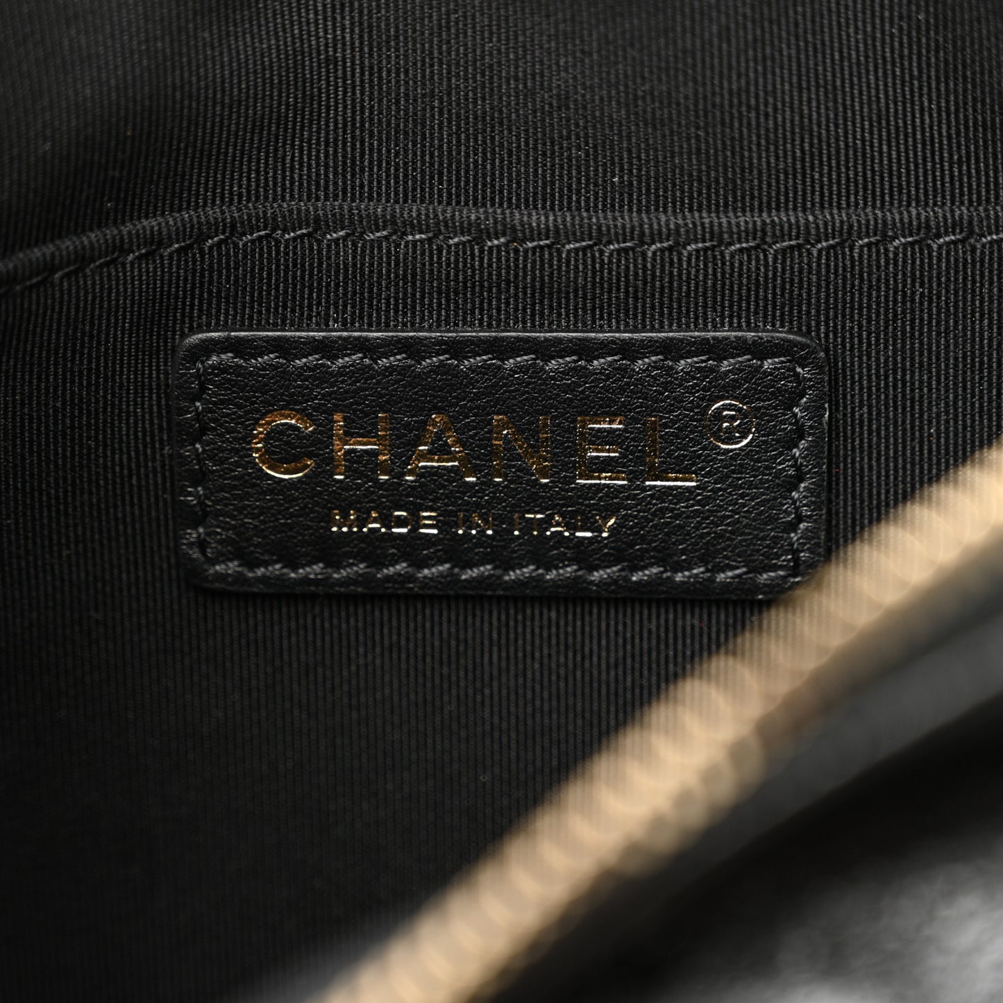 Crumpled Glazed Lambskin Quilted Waist Bag Fanny Pack Black