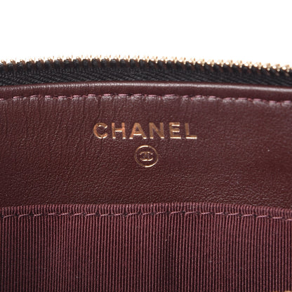 Chanel Caviar Quilted Large Zipped Clutch Black 6 of 9