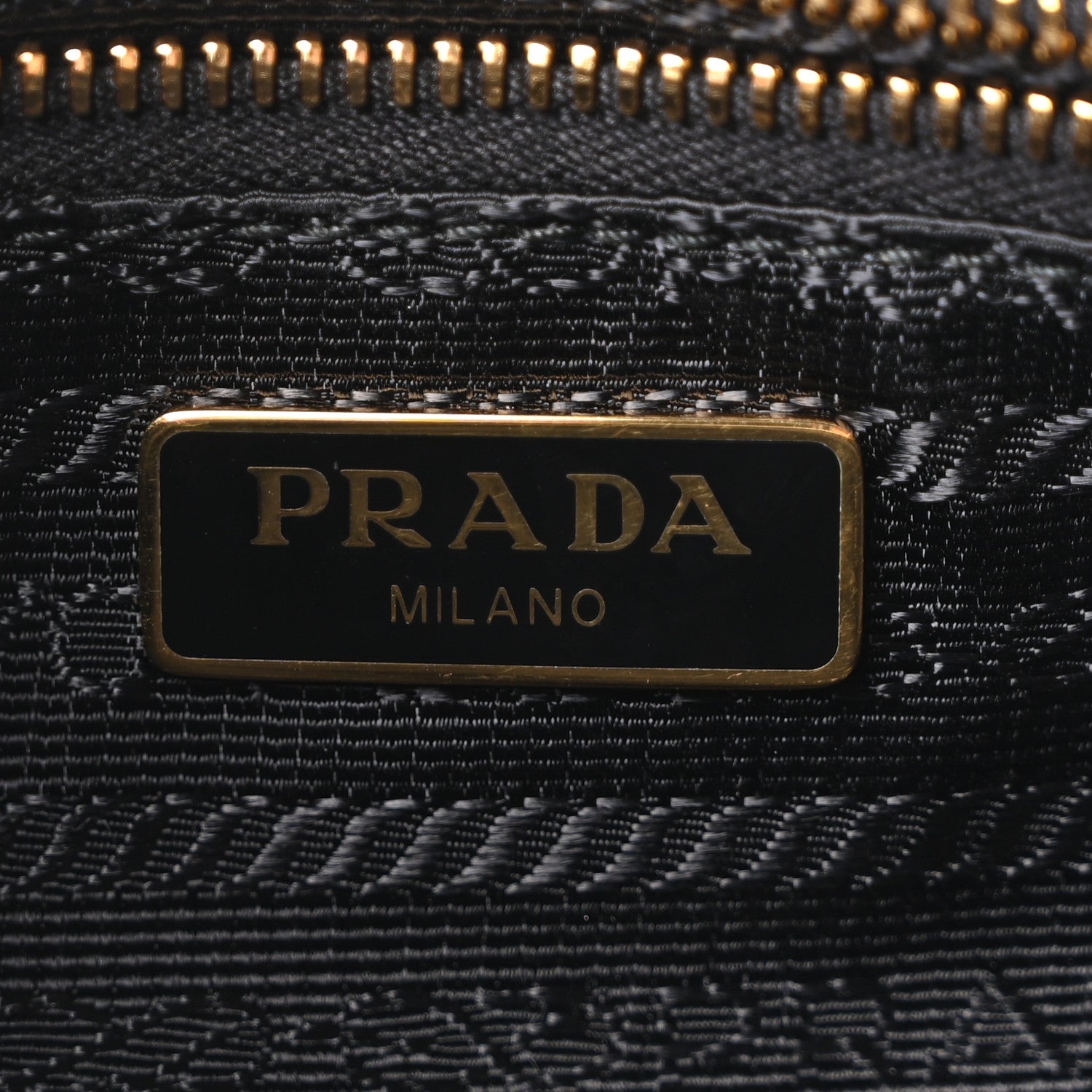 Prada Tessuto Nylon Gaufre Shoulder Bag Black 6 of 10