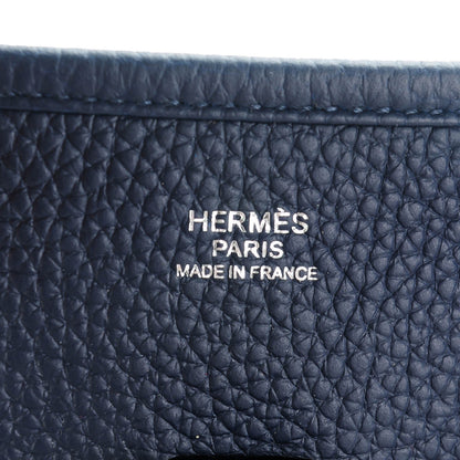 Hermes Taurillon Clemence Evelyne III PM Bleu Nuit 6 of 11