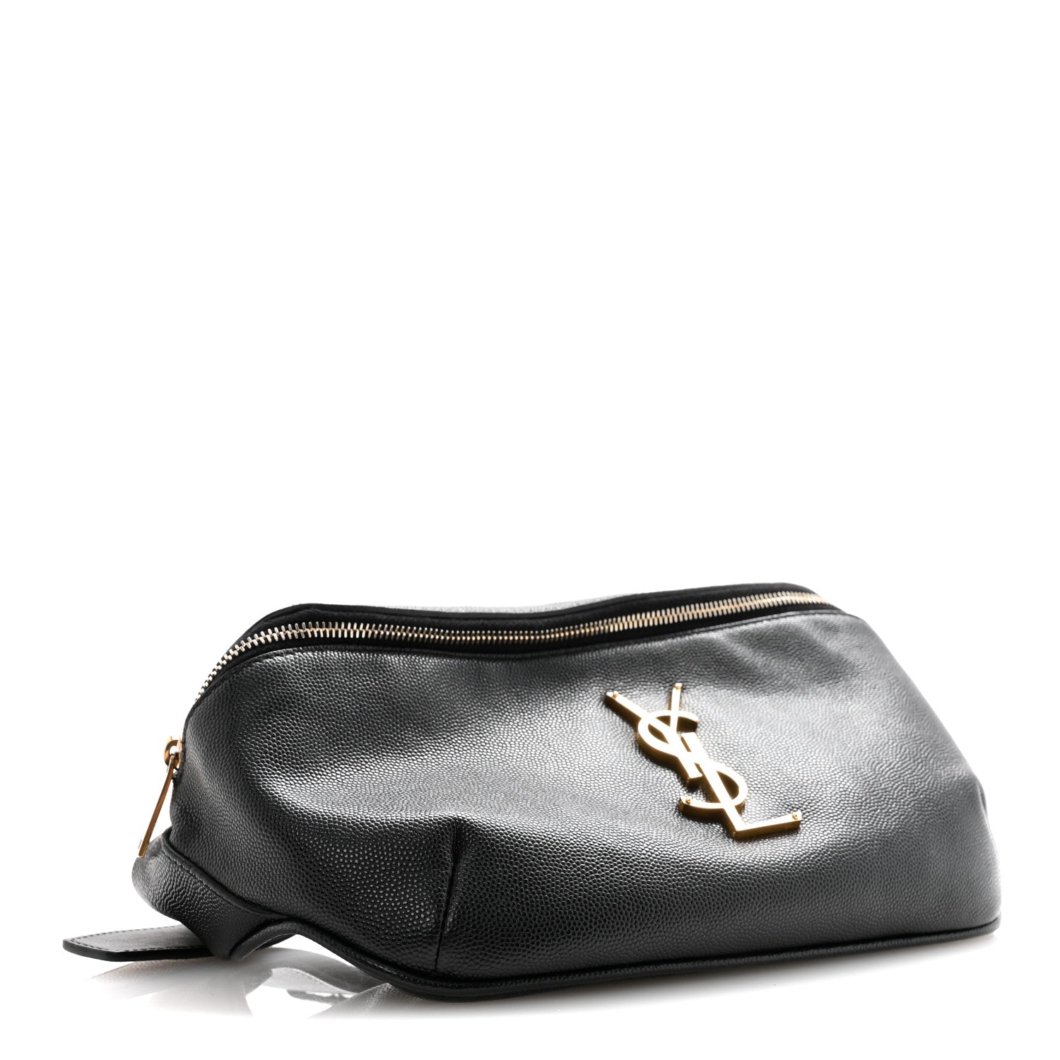 Saint Laurent Grain De Poudre Monogram Belt Bag Black 4 of 15
