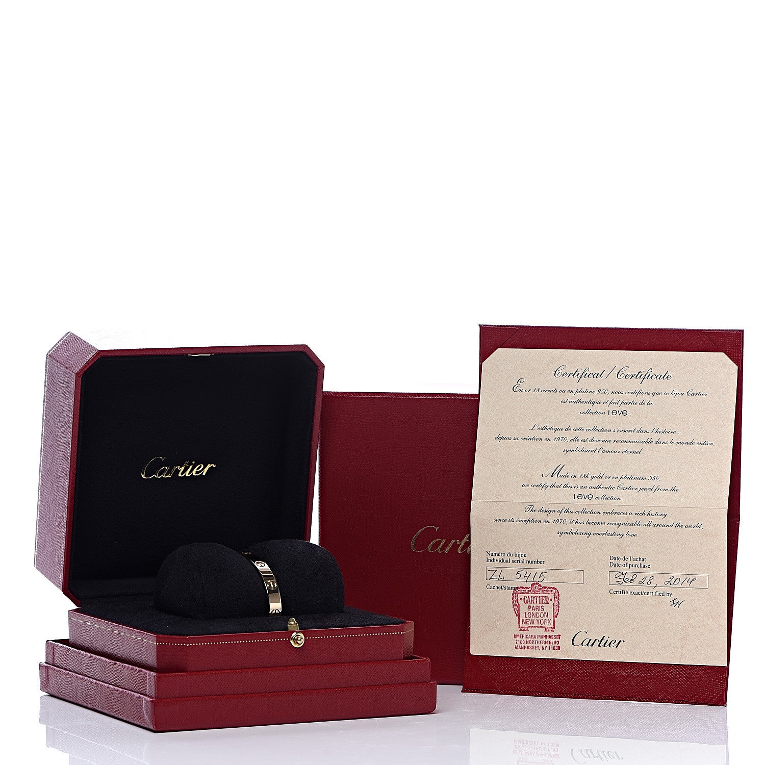 Cartier 18K Yellow Gold LOVE Cuff Bracelet 16 5 of 5