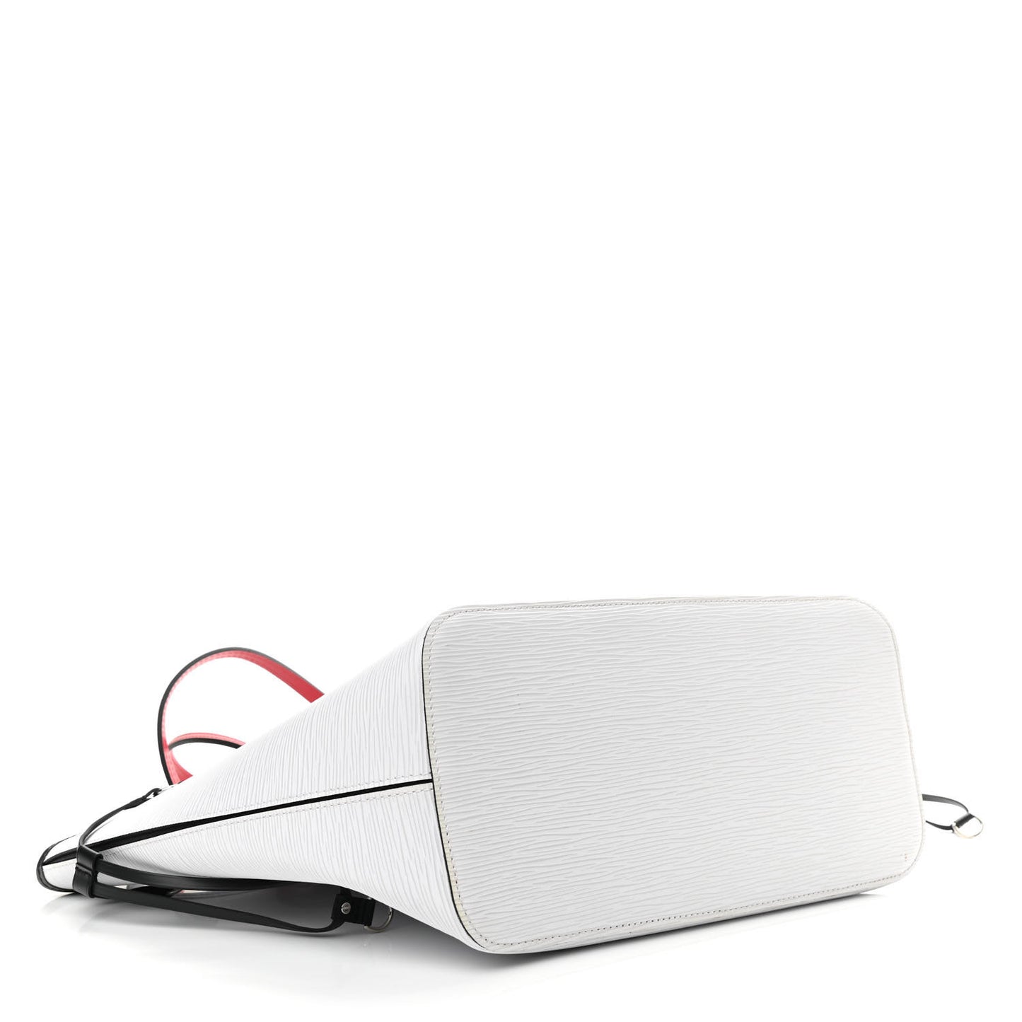 Epi Neverfull MM White Scarlet Black