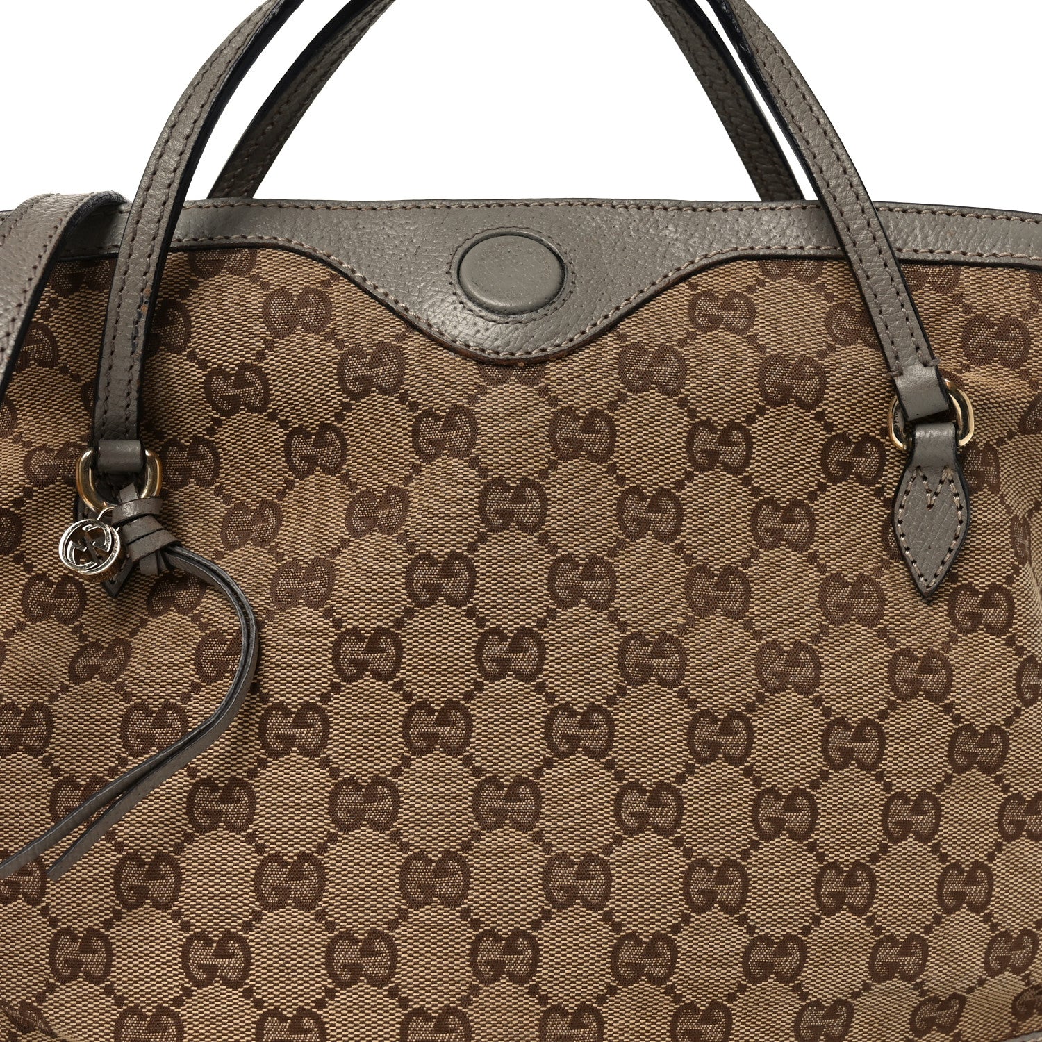 Gucci Monogram Medium Bree Foldover Tote Beige 8 of 10