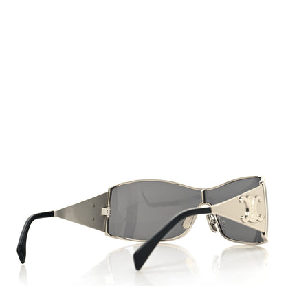 Celine Metal Triomphe Sunglasses CL40283U Silver Black 4 of 7