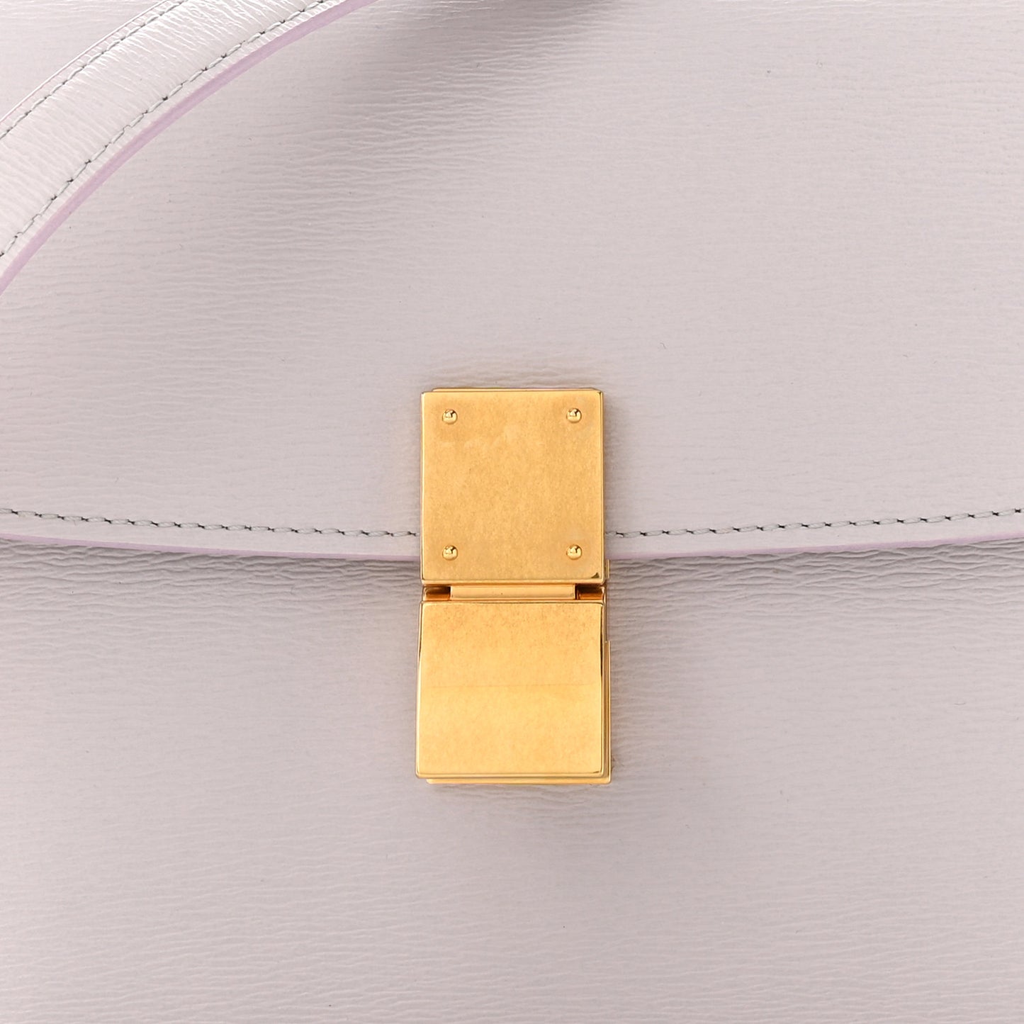 Liege Calfskin Teen Classic Box Flap Bag Lavender Grey