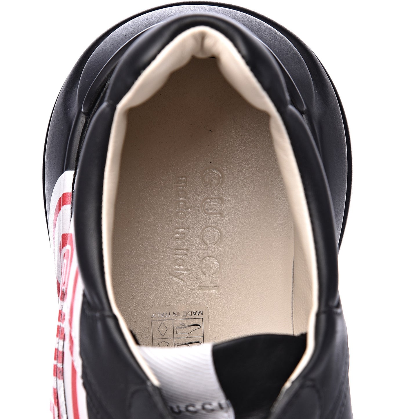 X SEGA Calfskin Logo Mens Rhyton Sneakers 8 Black