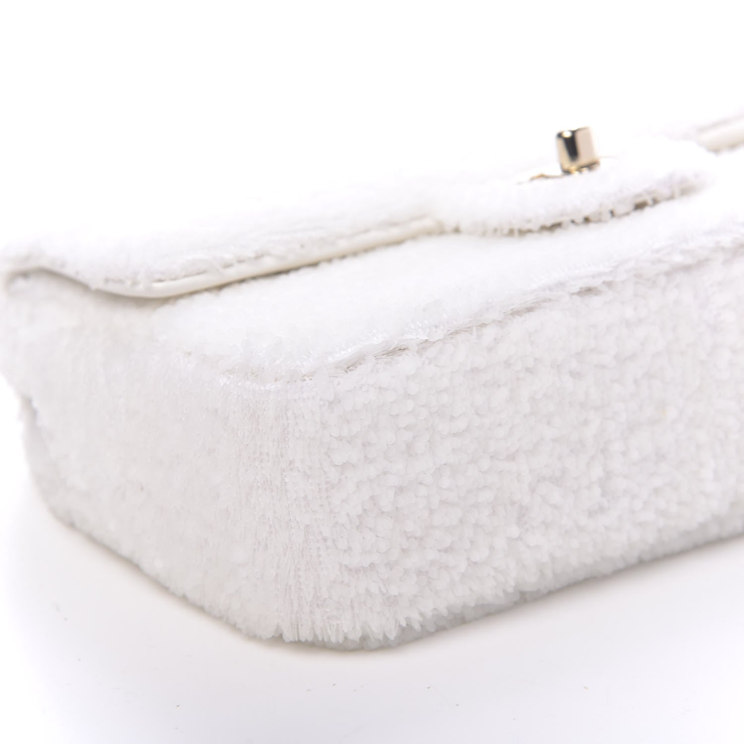 Chanel Sequin Mini Rectangular Flap White 8 of 10