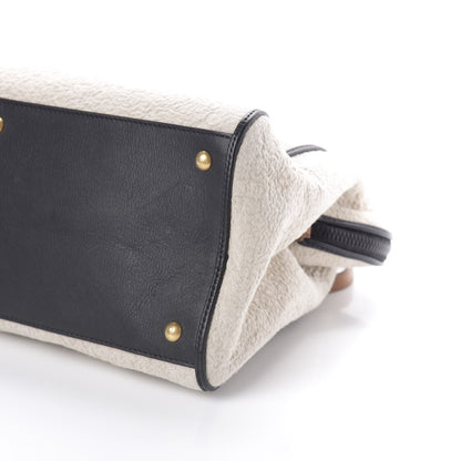Fendi Tessuto Matelasse Chameleon Tote Ecru Black 8 of 9